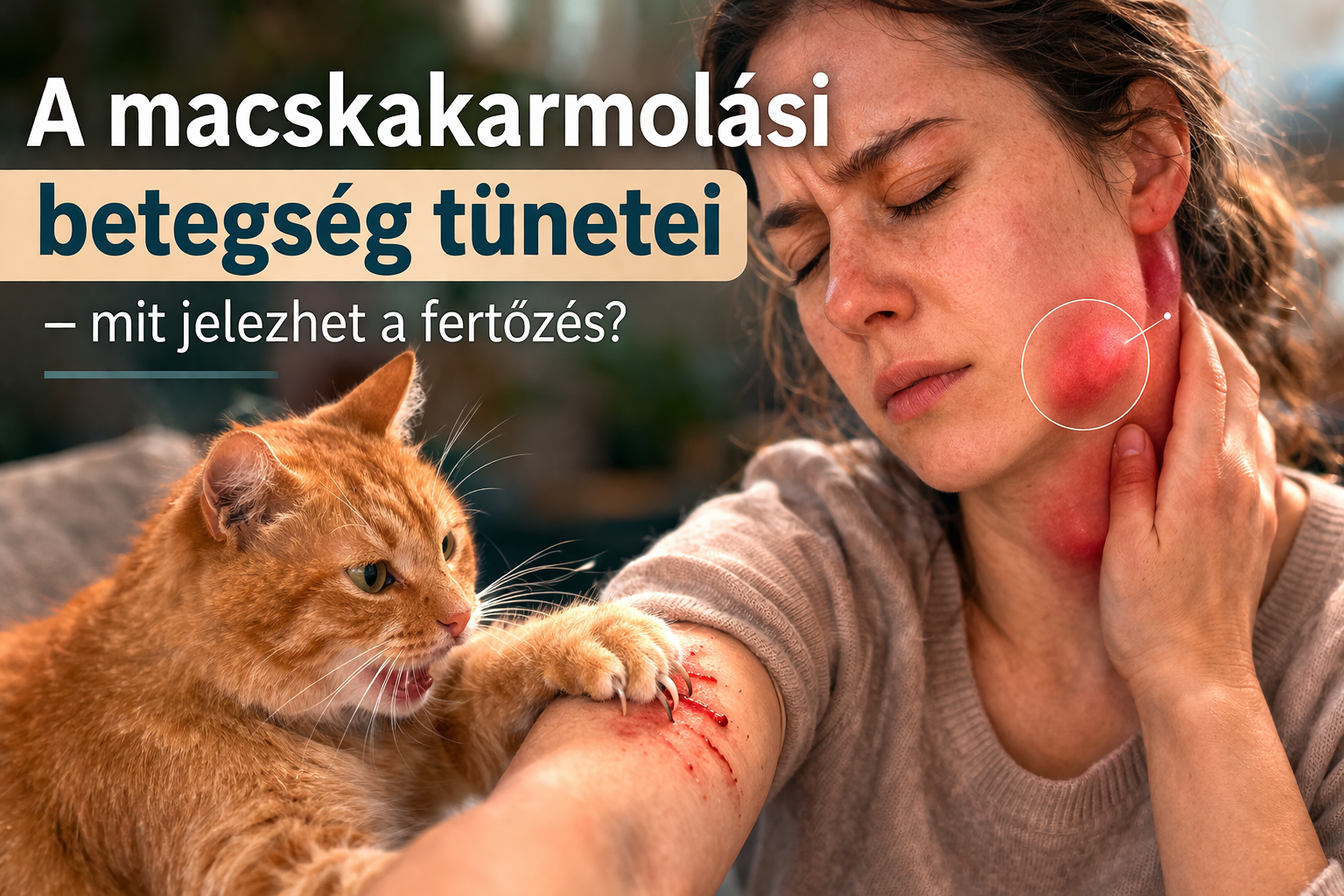 Teljes lista - Összefoglaló cikk a macskakarmolási betegség tüneteiről.