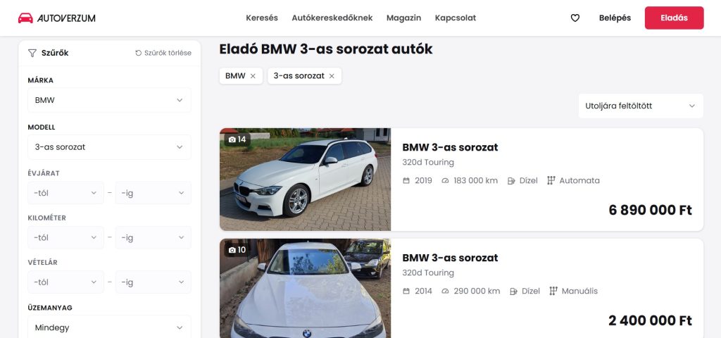autoverzum.hu - az új online használtautó-hirdetési platform, ingyenes autóhirdetés magánszemélyeknek