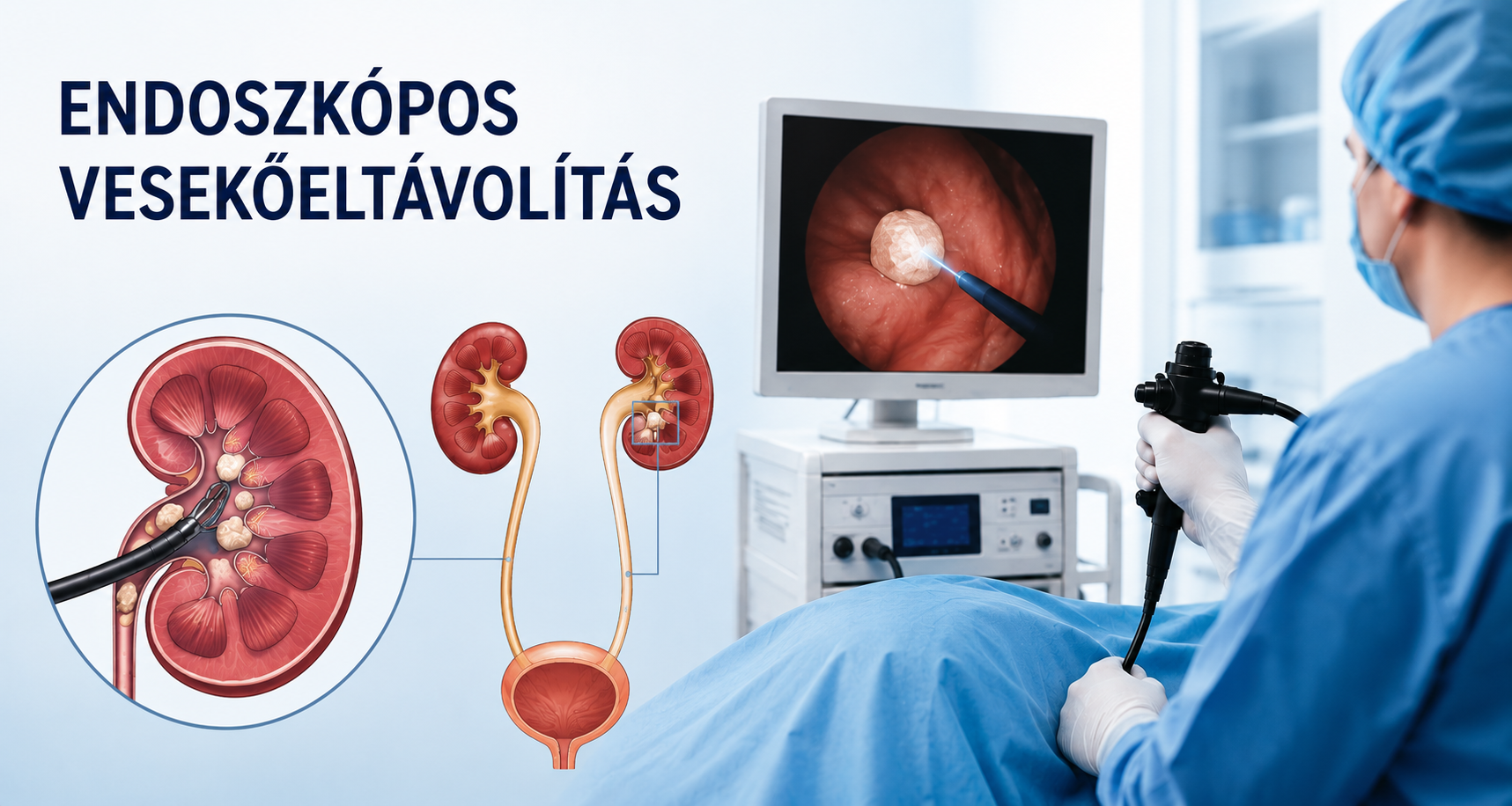 Endoszkópos vesekőeltávolítás, vesekőműtét - menete, előnyei, szövődményei (vesefertőzés, vesemedence-gyulladás, vérmérgezés)