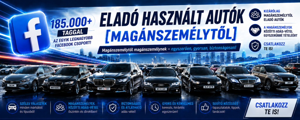 Eladó használt autó Győr, Veszprém, Budapest, Debrecen, Székesfehérvár, Tatabánya, Esztergom, Dorog, Miskolc, Szeged, Szolnok, Cegléd, Nyíregyháza, Dunakeszi, Eger, Edelény, Kazincbarcika, Gödöllő, Hódmezővásárhely, Kiskunfélegyháza, Kecskemét, Keszthely, Nagykanizsa, Pécs, Szombathely, Vác.